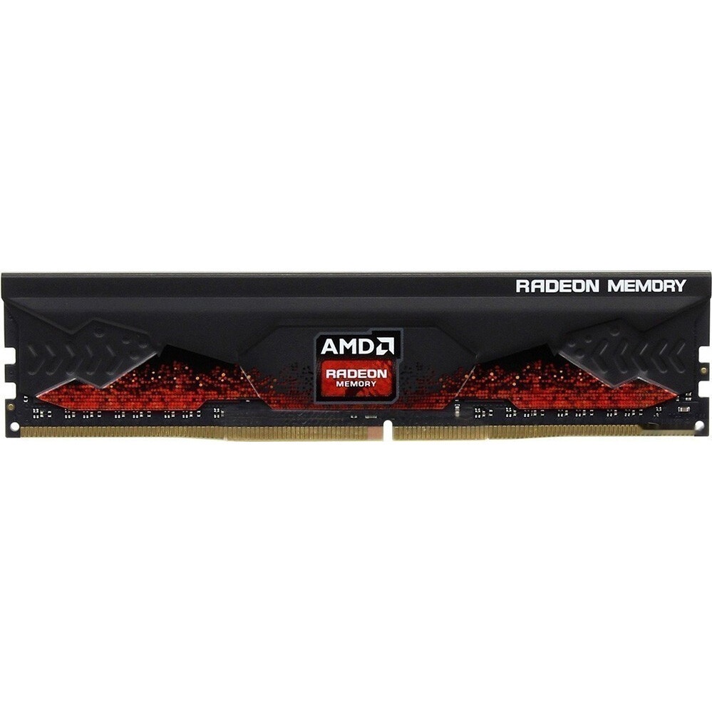 Оперативная память AMD Radeon R7, DDR4, 8GB (1x8GB), 2400MHz, CL16, DIMM, с радиатором, черный
