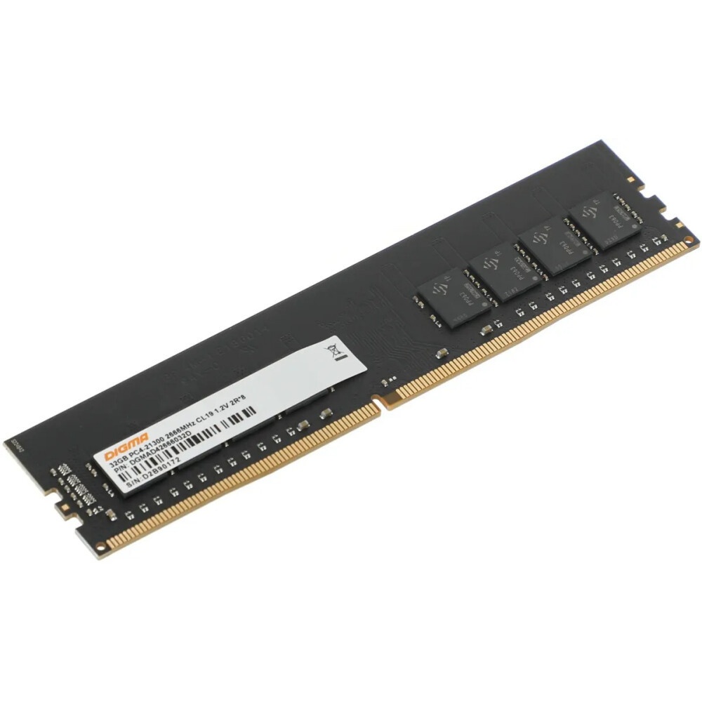 Оперативная память Digma, DDR4, 32GB (1x32 GB), 2666 MHz, CL19