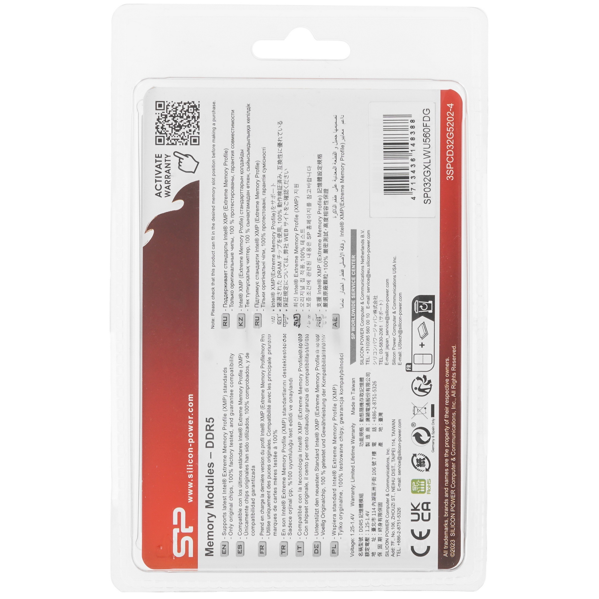 Оперативная память Silicon Power Xpower Zenith, DDR5, 32GB (2x16 GB), 5600 MHz, CL40, радиатор, белы
