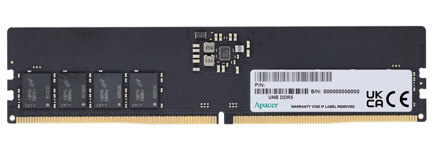 Оперативная память Apacer, DDR5, 8GB (1x8GB), 5600MHz, CL40, ECC