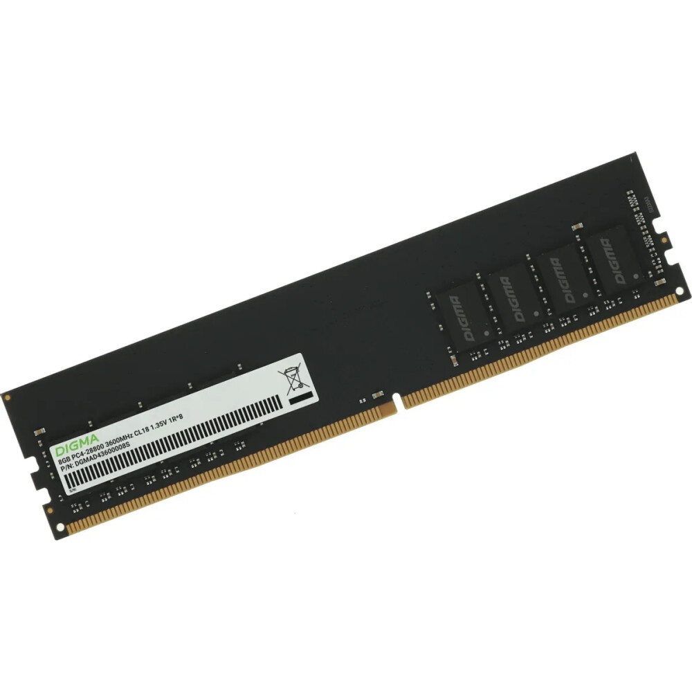 Оперативная память Digma, DDR4, 8GB (1x8GB), 3600MHz, CL18