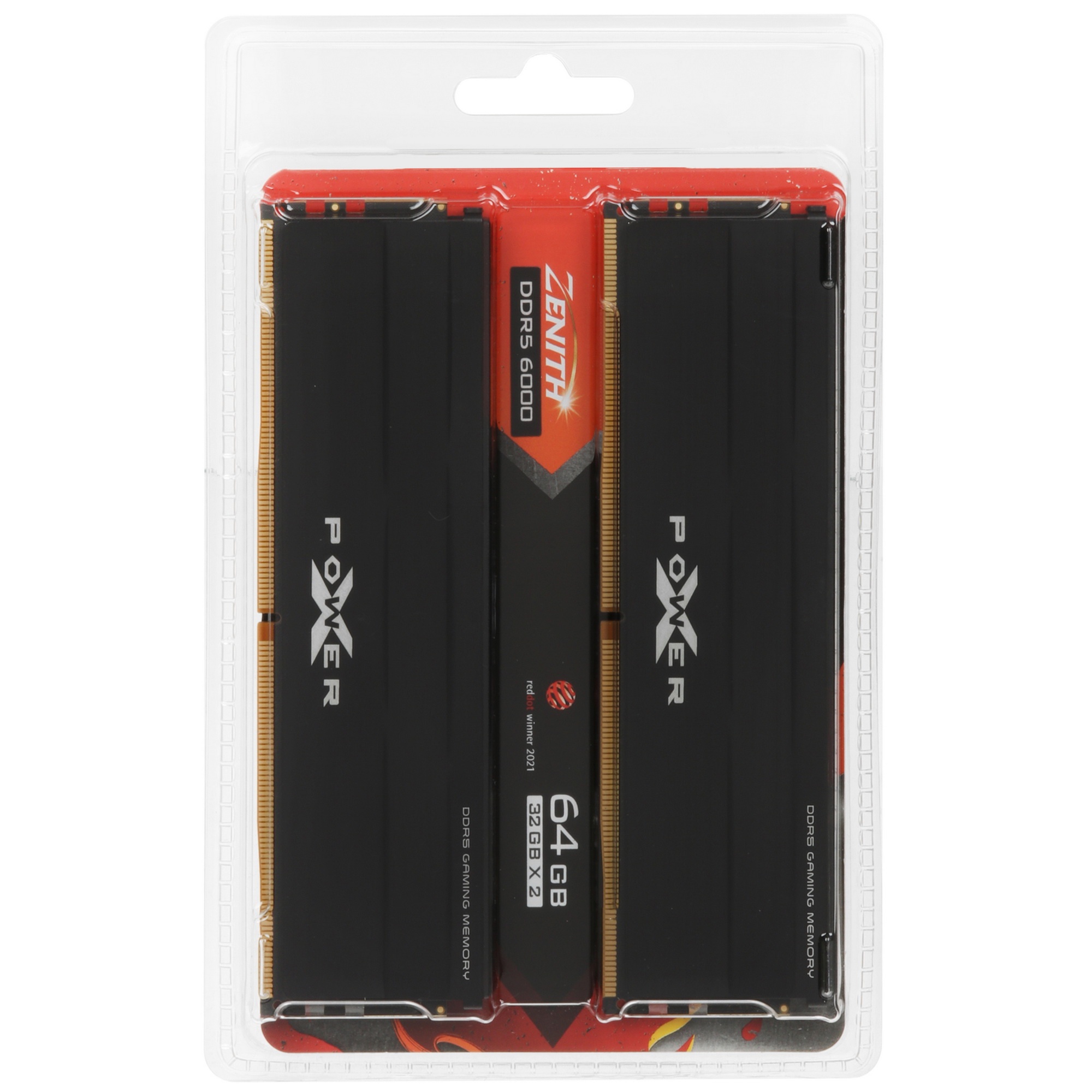 Оперативная память Silicon Power Xpower Zenith, DDR5, 64GB (2x32 GB), 6000 MHz, CL30, радиатор, чёрн