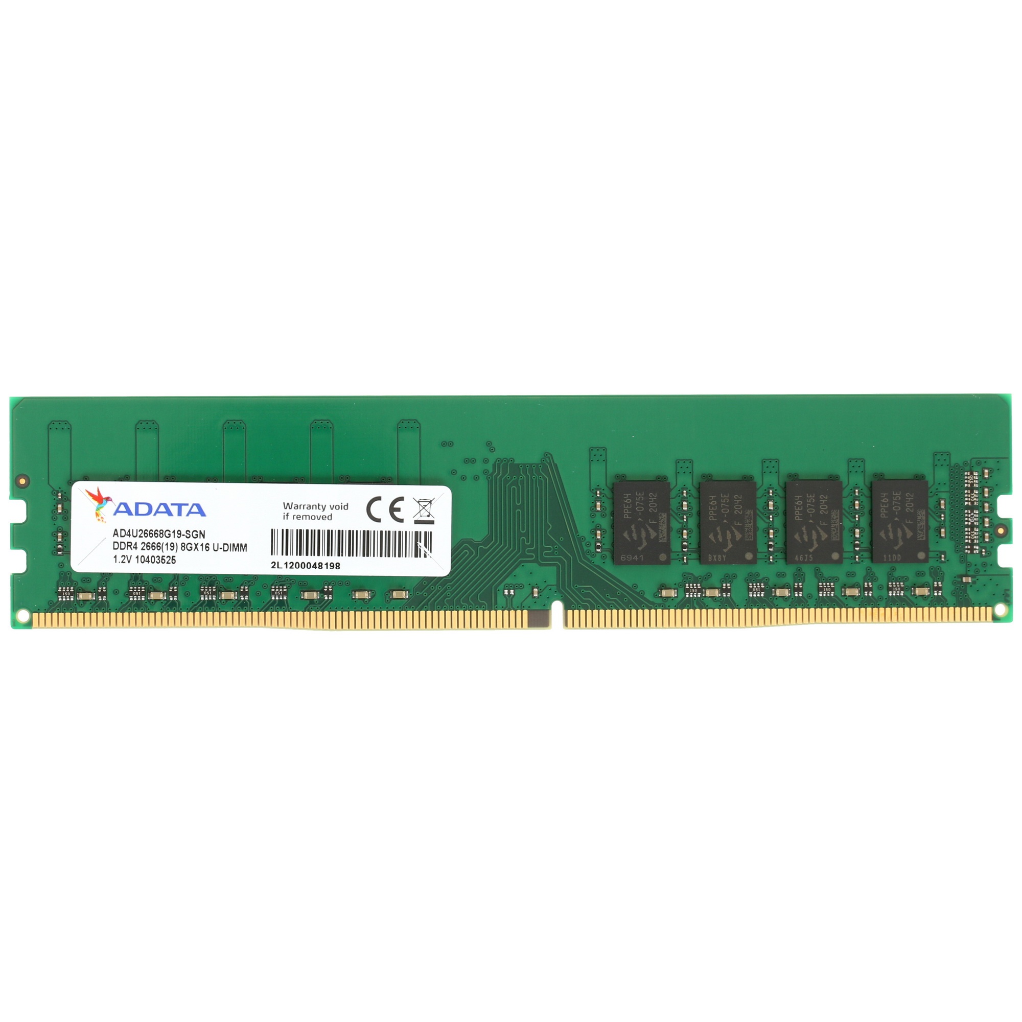 Оперативная память ADATA Premier, DDR4, 8GB (1x8GB), 2666MHz, CL19