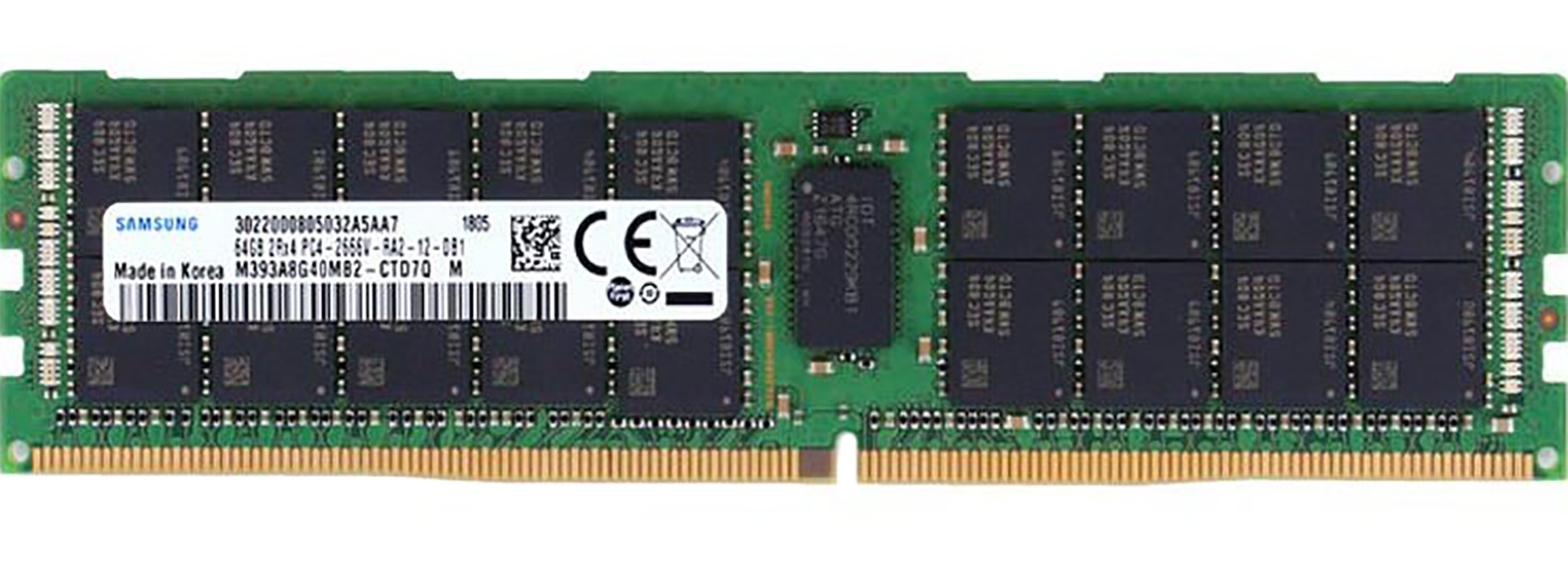 Оперативная память 64GB Samsung DDR4 M393A8G40BB4-CWEBY 3200MHz DIMM 4Rx4 Registred ECC