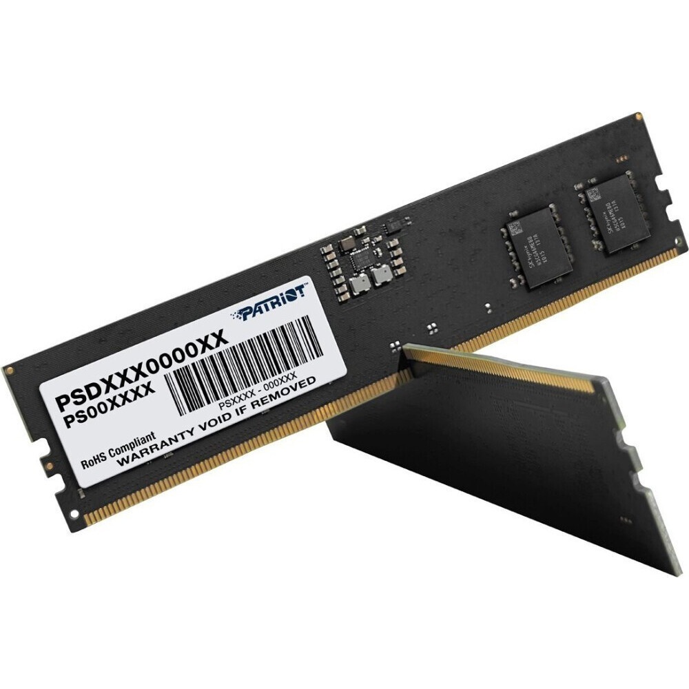 Оперативная память Patriot Signature Premium, DDR5, 32GB (2x16 GB), 4800 MHz, CL40, радиатор, черный