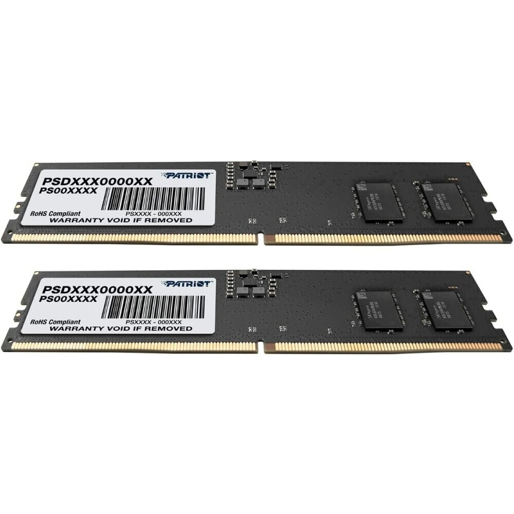 Оперативная память Patriot Signature Premium, DDR5, 32GB (2x16 GB), 4800 MHz, CL40, радиатор, черный