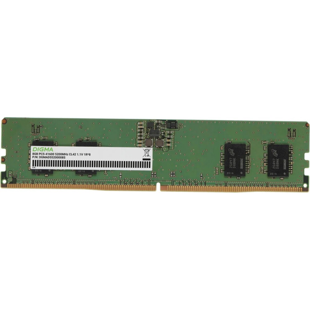 Оперативная память Digma, DDR5, 8GB (1x8GB), 5200MHz, CL42