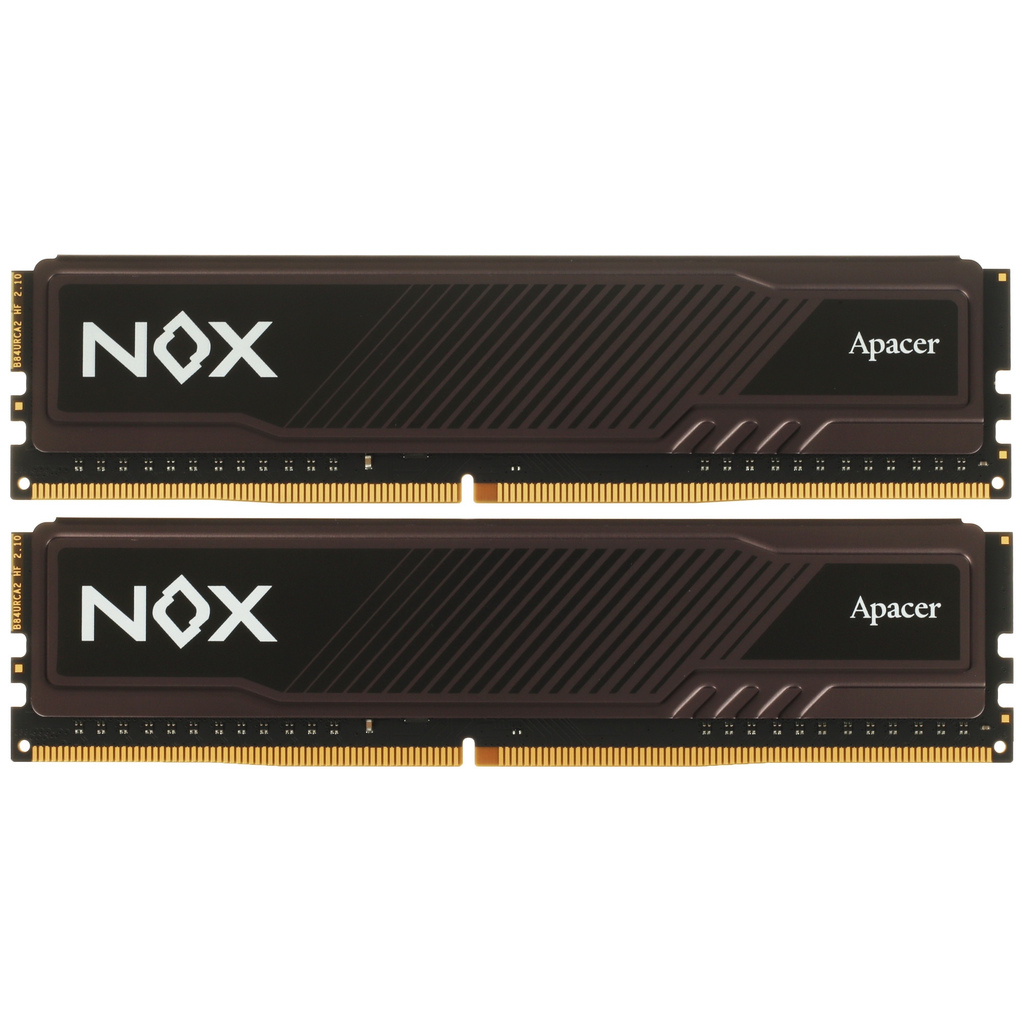 Оперативная память Apacer Nox, DDR4, 16GB (2x8GB), 3600MHz, CL18, UDIMM, с радиатором, серый