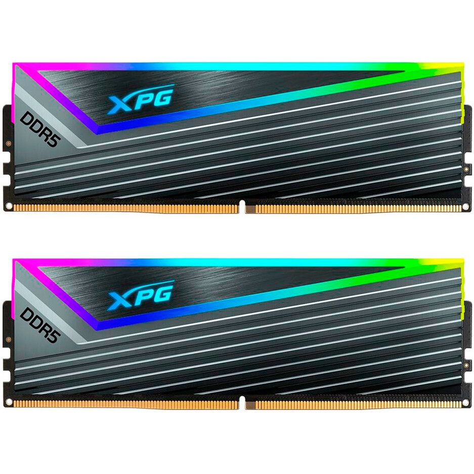 Оперативная память XPG Caster, DDR5, 32GB (2x16GB), 6400MHz, CL32, с радиаторами, чёрный