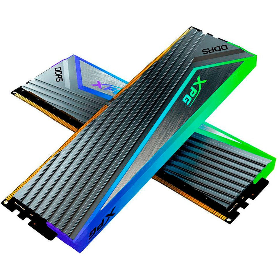 Оперативная память XPG Caster, DDR5, 32GB (2x16GB), 6400MHz, CL32, с радиаторами, чёрный