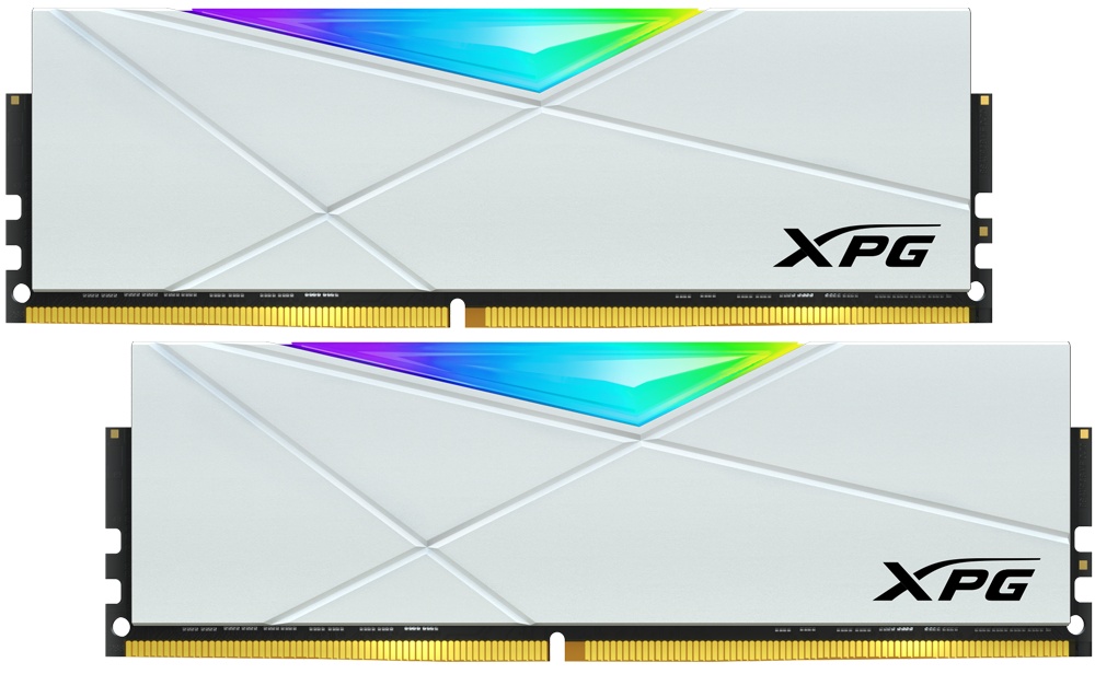 Оперативная память XPG Spectrix D50 RGB, 16GB (2x8GB), DDR4, 3600MHz, CL18, с радиаторами, белый, RG