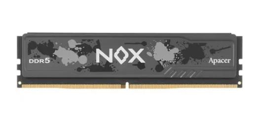 Оперативная память Apacer Nox, DDR5, 16GB (1x16GB), 6400MHz, CL40, DIMM, с радиатором, черный