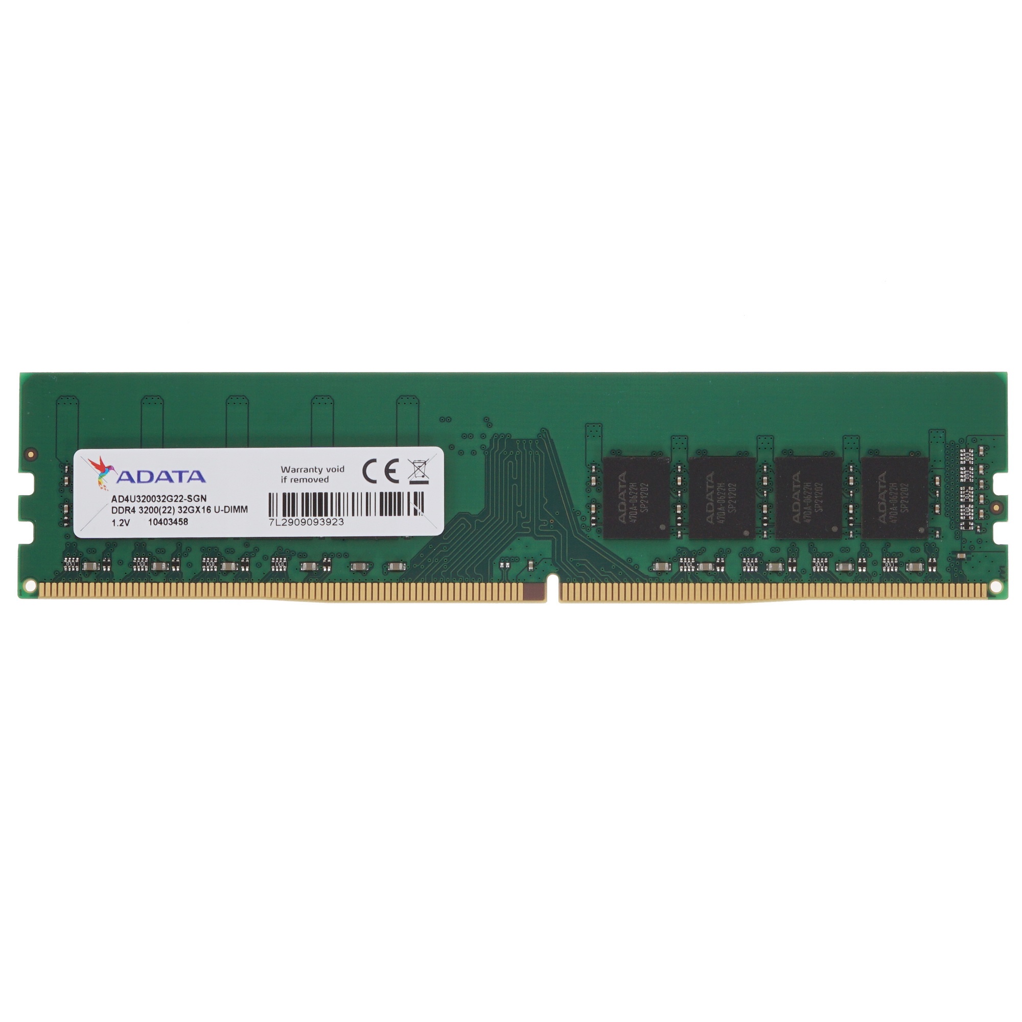 Оперативная память ADATA, DDR4, 32GB (1x32 GB), 3200 MHz, CL22