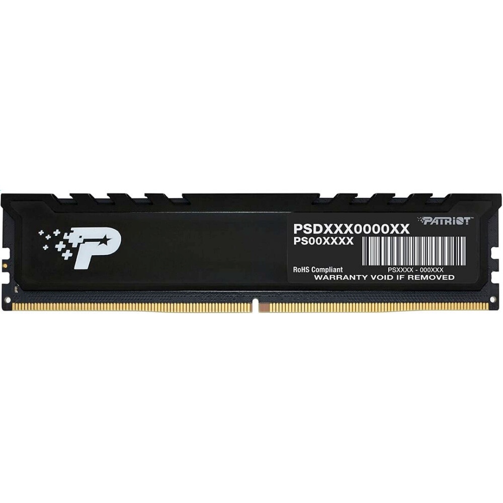 Оперативная память Patriot Signature Premium, DDR5, 16GB (1x16 GB), 5200 MHz, CL42, радиатор, черный