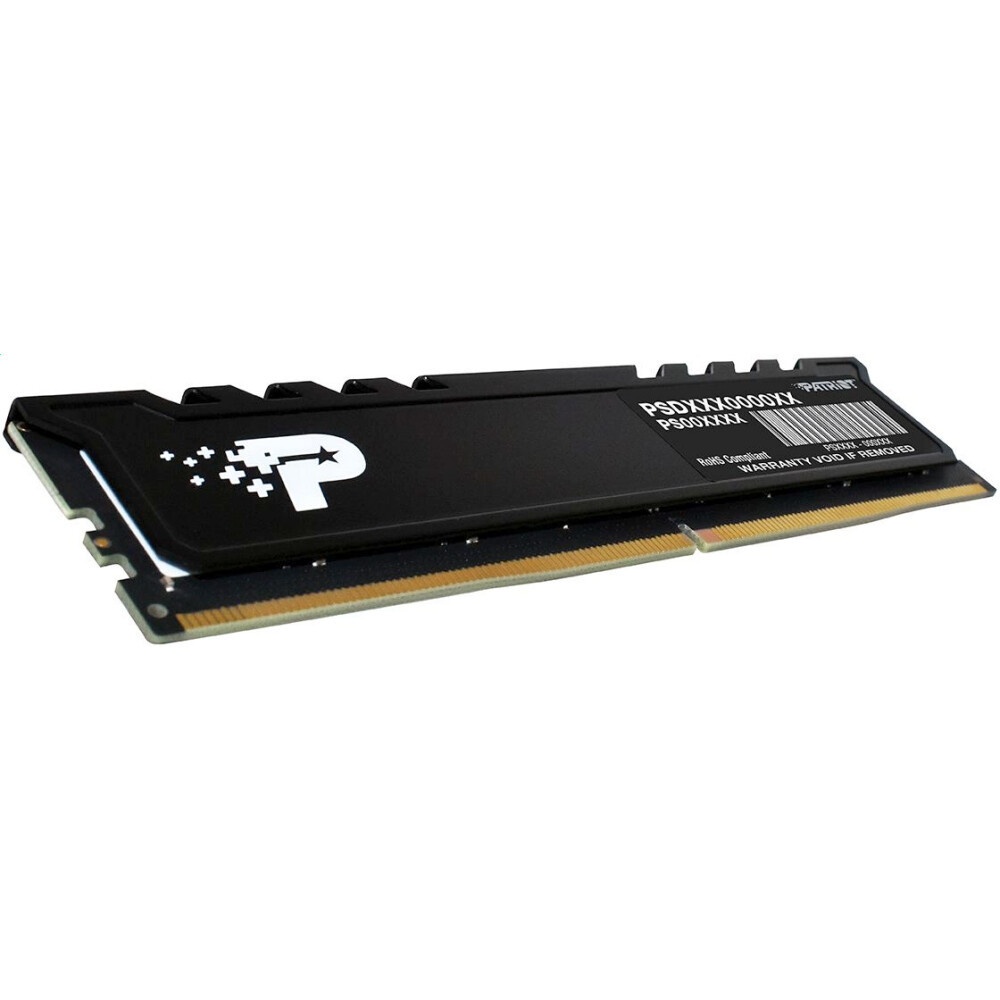 Оперативная память Patriot Signature Premium, DDR5, 16GB (1x16 GB), 5200 MHz, CL42, радиатор, черный