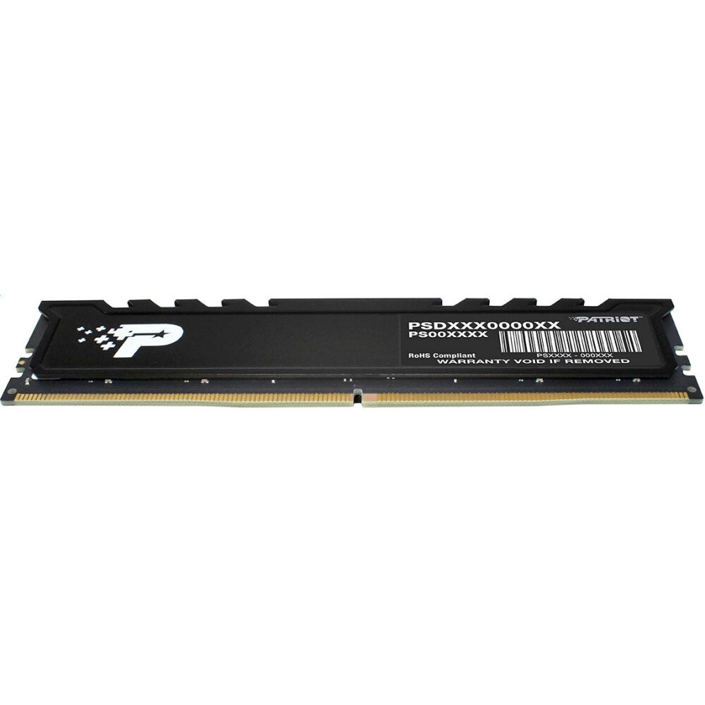 Оперативная память Patriot Signature Premium, DDR5, 16GB (1x16 GB), 5200 MHz, CL42, радиатор, черный