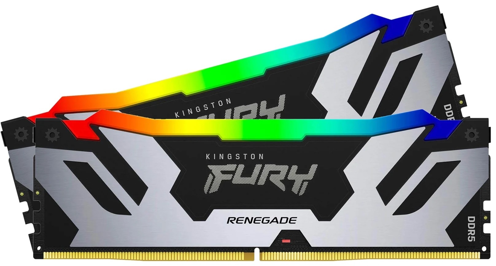 Оперативная память Kingston Fury Renegade, DDR5, 32GB (2x16GB), 6400MHz, CL32, с радиатором, RGB, се