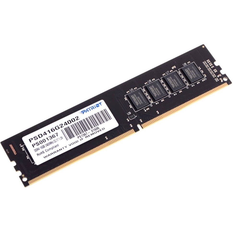 Оперативная память Patriot Signature, DDR4, 16GB (1x16 GB), 2400 MHz, CL17