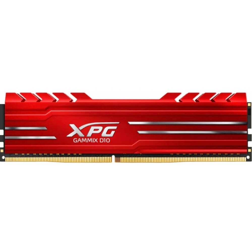 Оперативная память XPG Gammix D10, DDR4, 16GB (1x16GB), 3000MHz, CL16, с радиатором, красный
