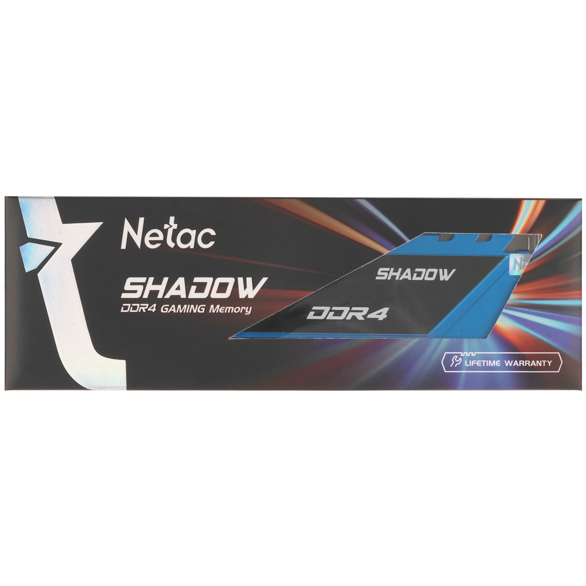 Оперативная память NETAC Shadow, DDR4, 8GB (1x8GB), 3200MHz, CL16, с радиаторами, синий