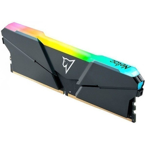 Оперативная память NETAC Shadow, DDR4, 16GB (2x8GB), 3600MHz, CL18, с радиаторами, RGB, серый