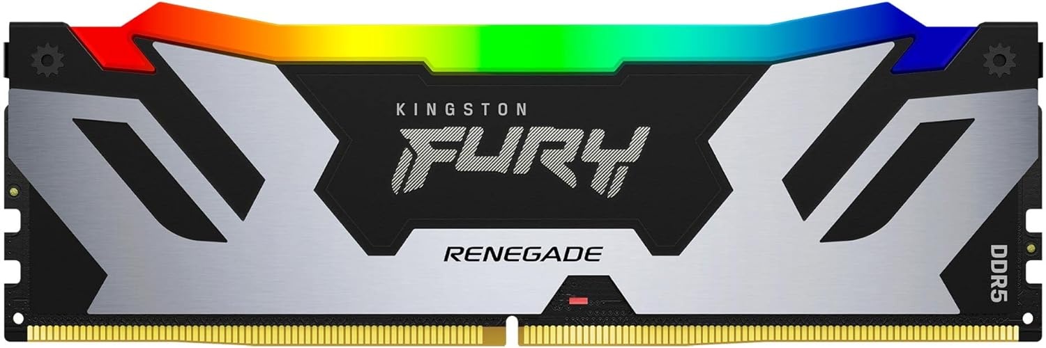 Оперативная память Kingston Fury Renegade, DDR5, 48GB (1x48GB), 6400MHz, CL32, с радиатором, RGB, се