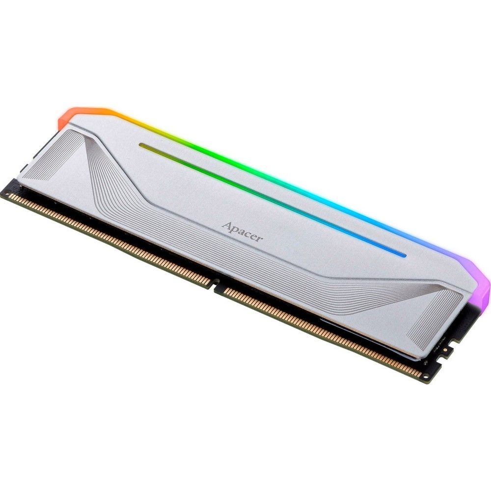Оперативная память Apacer Nox, DDR5, 32GB (2x16 GB), 6200 MHz, CL40, радиатор, RGB, серебристый
