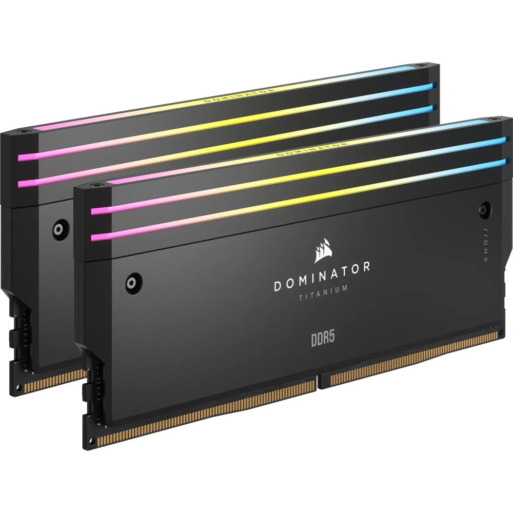 Оперативная память Corsair Dominator Titanium, DDR5, 96GB (2x48GB), 6600MHz, CL32, с радиаторами, RG