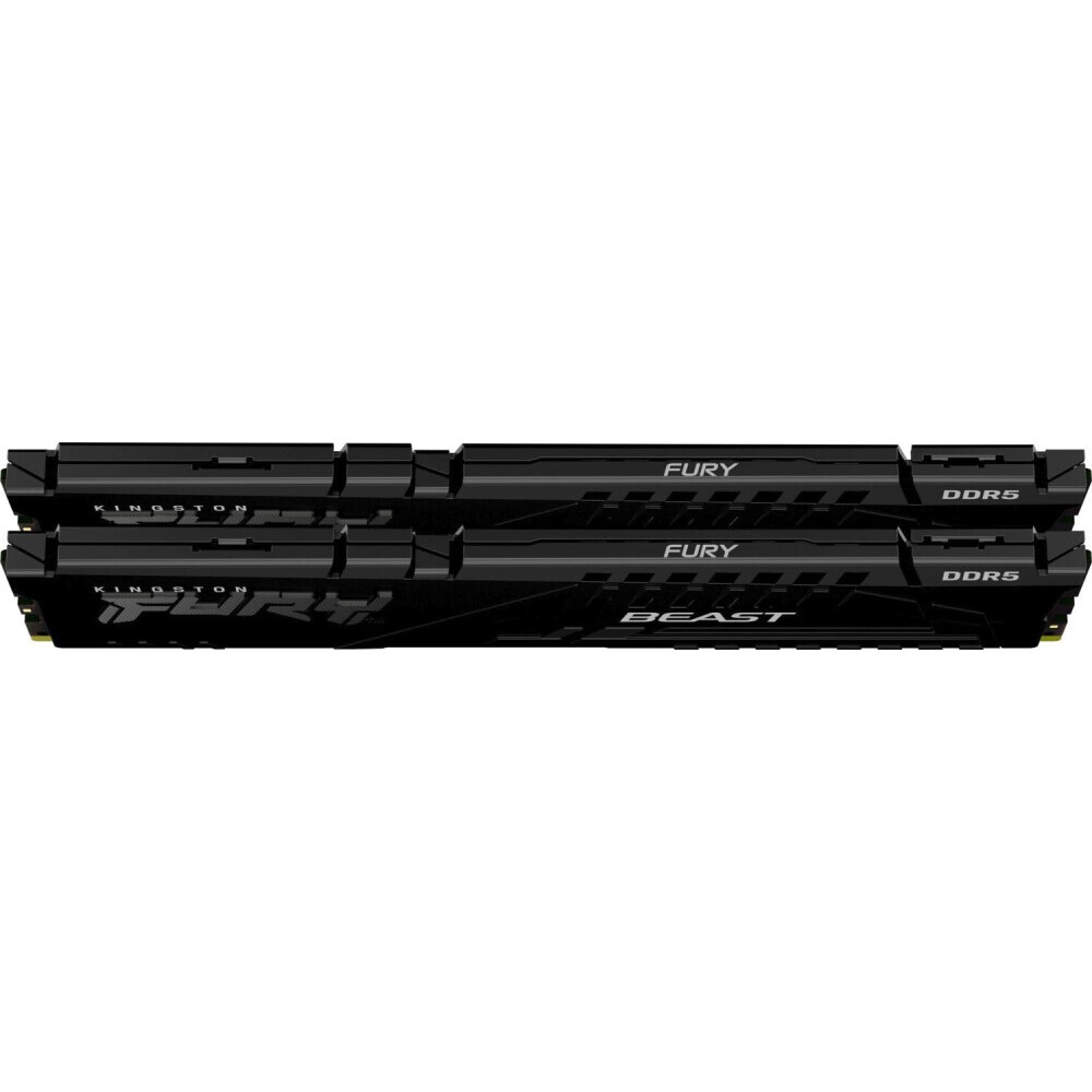 Оперативная память Kingston Fury Beast, DDR5, 16GB (2x8GB), 5600MHz, CL36, с радиаторами, черный