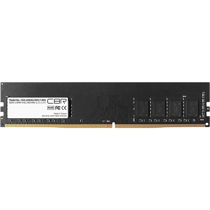 Оперативная память Exegate, DDR4, 4GB (1x4 GB), 2400 MHz, CL17, OEM
