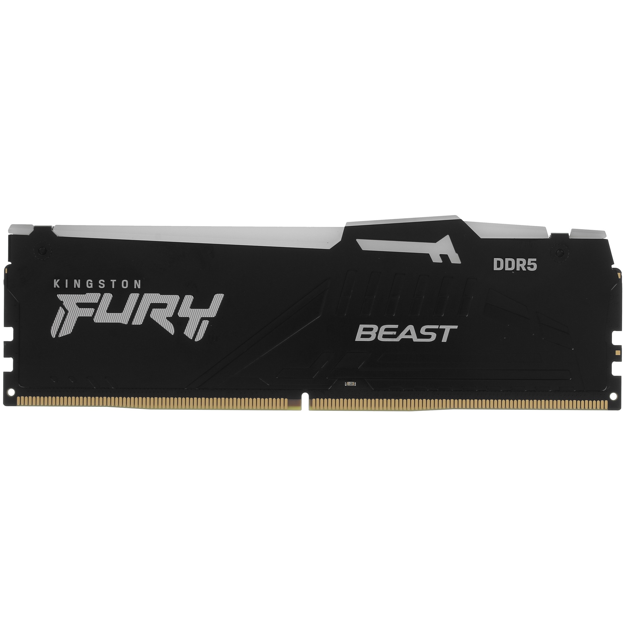 Оперативная память Kingston Fury Beast Black RGB, DDR5, 8GB (1x8GB), 5600MHz, CL36, с радиатором, RG