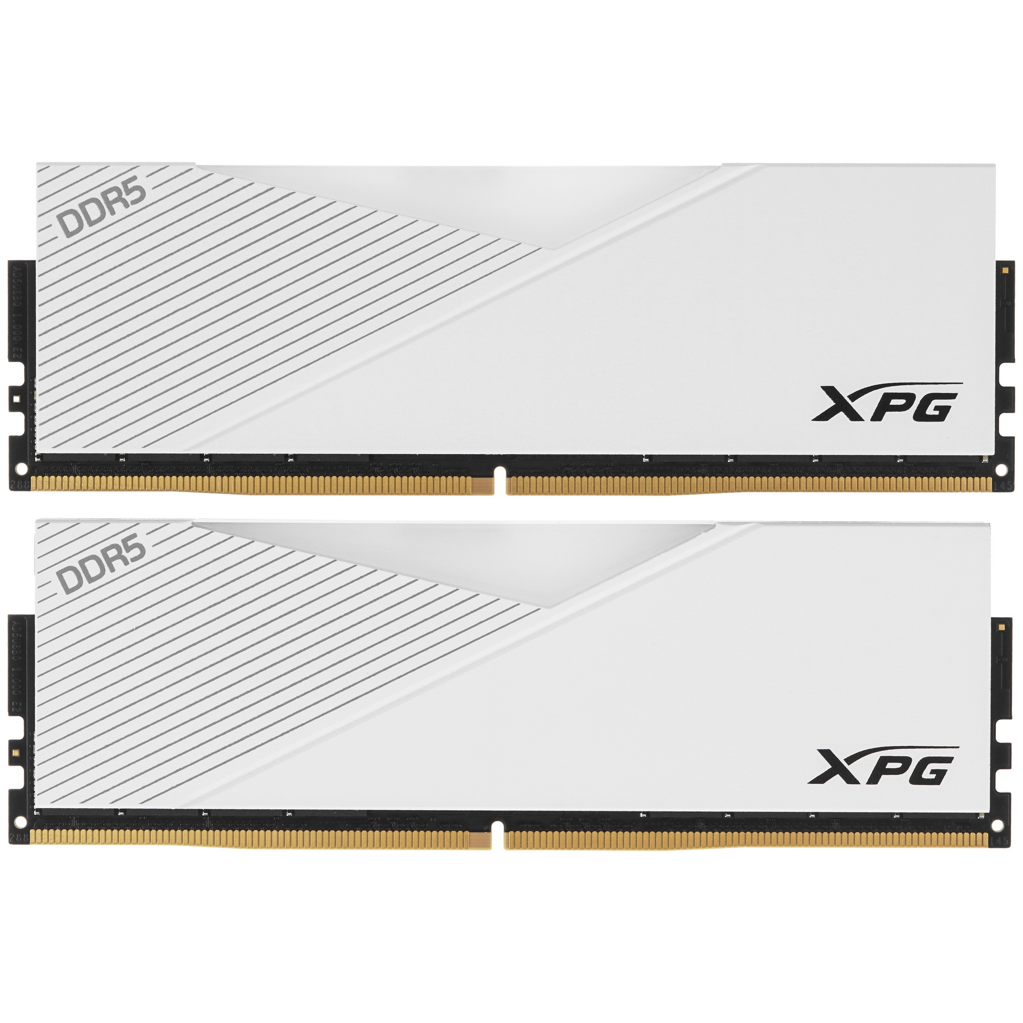 Оперативная память XPG Lancer, DDR5, 64GB (2x32GB), 6400MHz, CL32, с радиаторами, RGB, белый