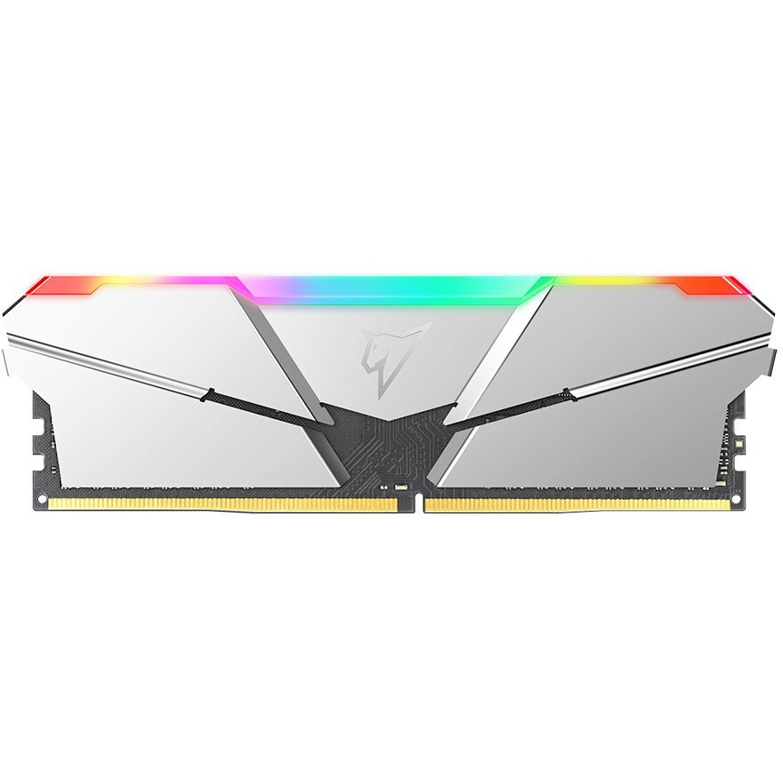 Оперативная память NETAC Shadow, DDR4, 16GB (2x8GB), 3200MHz, CL14, с радиаторами, RGB, серебристый