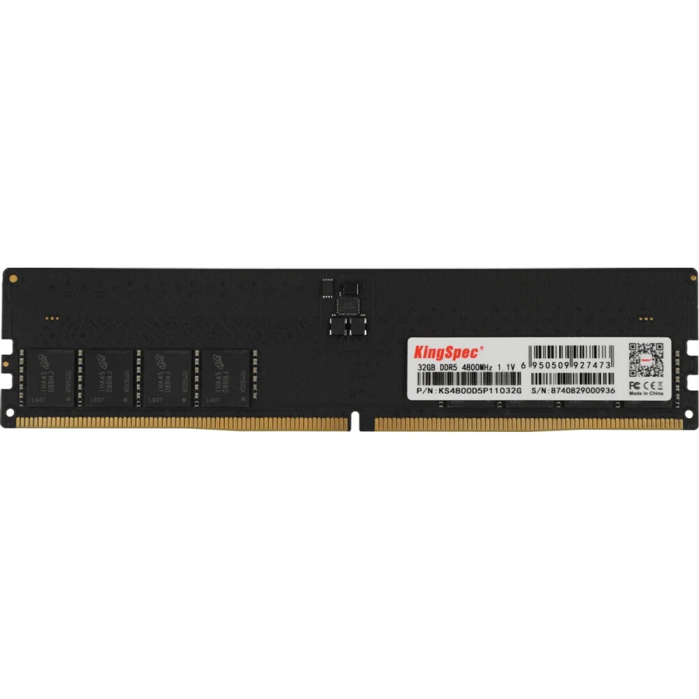 Оперативная память KingSpec, DDR5, 32GB (1x32 GB), 4800 MHz, CL40