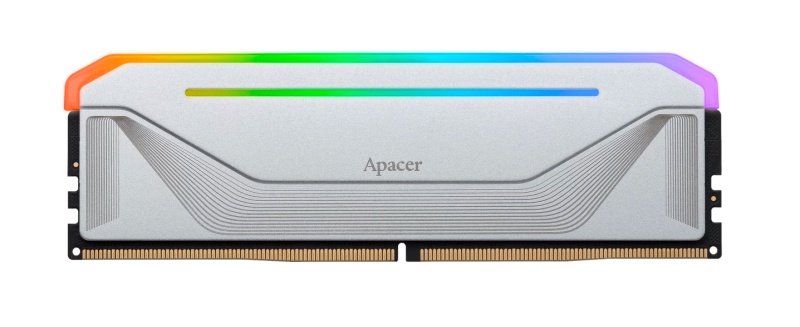 Оперативная память Apacer Nox, DDR5, 16GB (1x16 GB), 5600 MHz, CL40, радиатор, RGB, серебристый