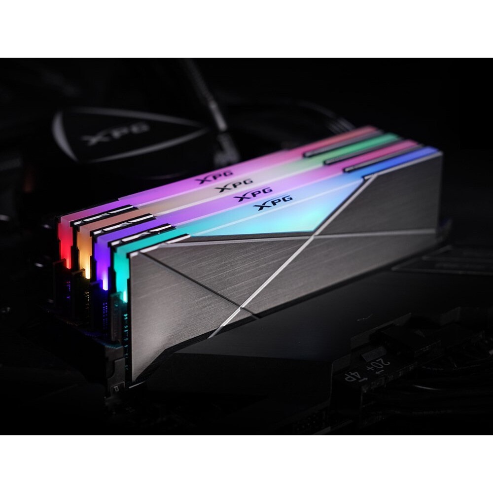 Оперативная память XPG Spectrix D50, DDR4, 16GB (1x16 GB), 3600 MHz, CL18, радиатор, RGB, серый