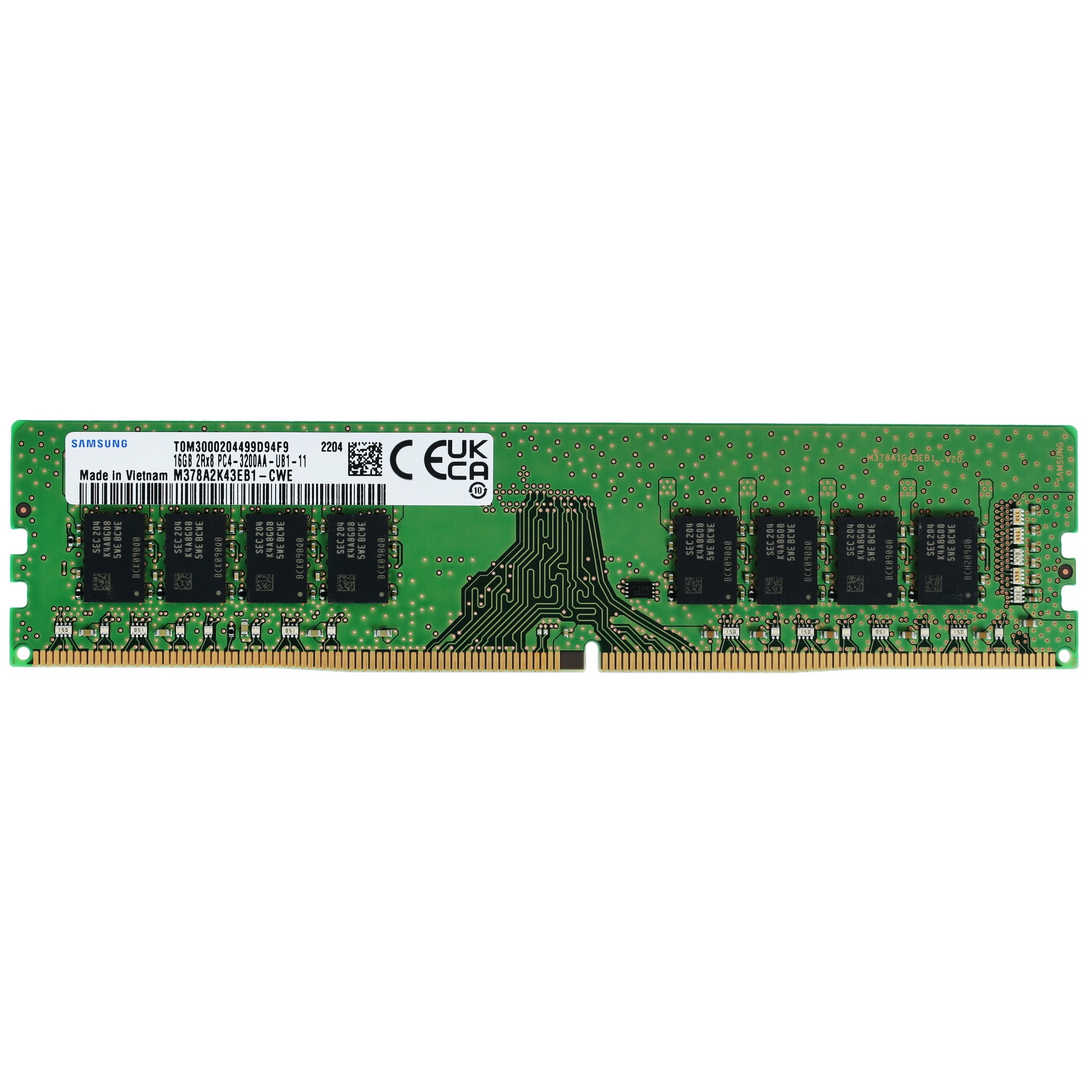 Оперативная память Samsung, DDR4, 16GB (1x16 GB), 3200 MHz, CL22, OEM
