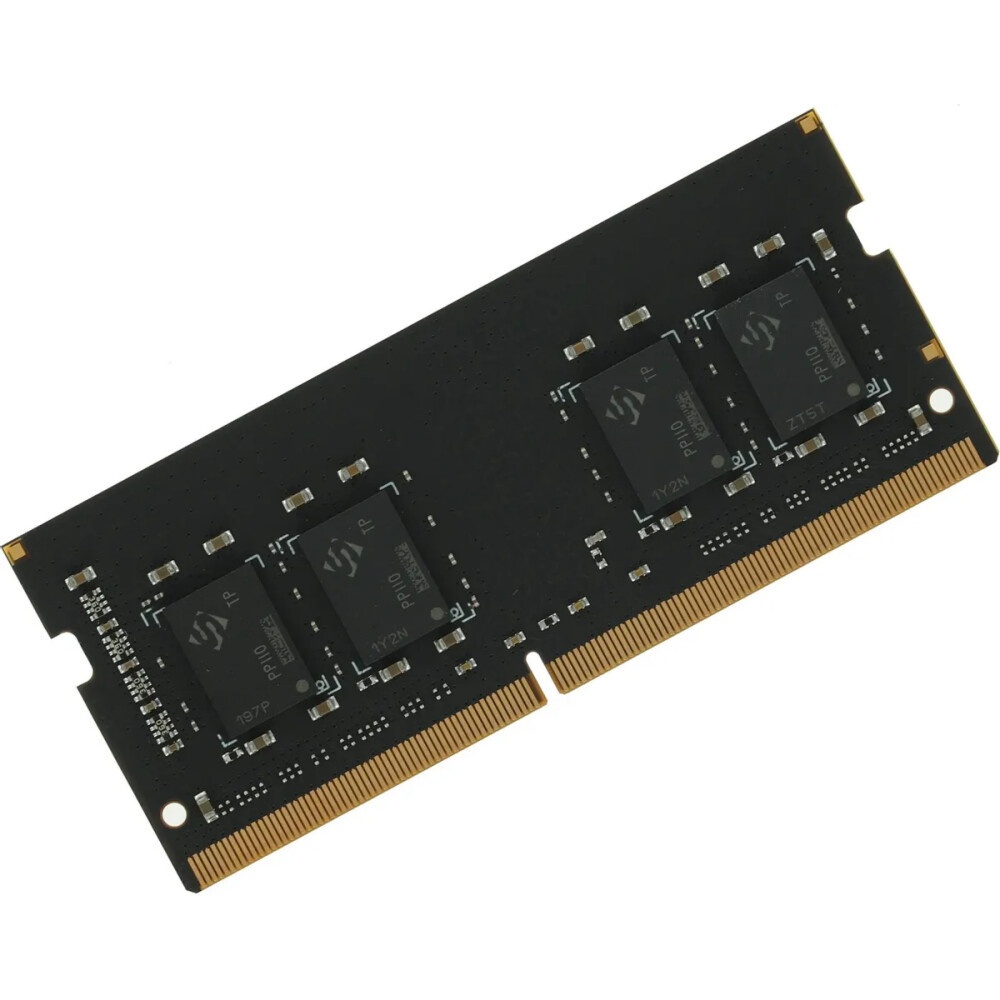 Оперативная память Patriot Steel Series, DDR4, 16GB (1x16 GB), 3200 MHz, CL22, радиатор, чёрный, SO-
