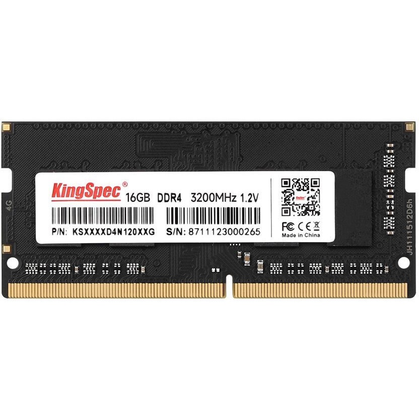 Оперативная память Patriot Steel Series, DDR4, 16GB (1x16 GB), 3200 MHz, CL22, радиатор, чёрный, SO-
