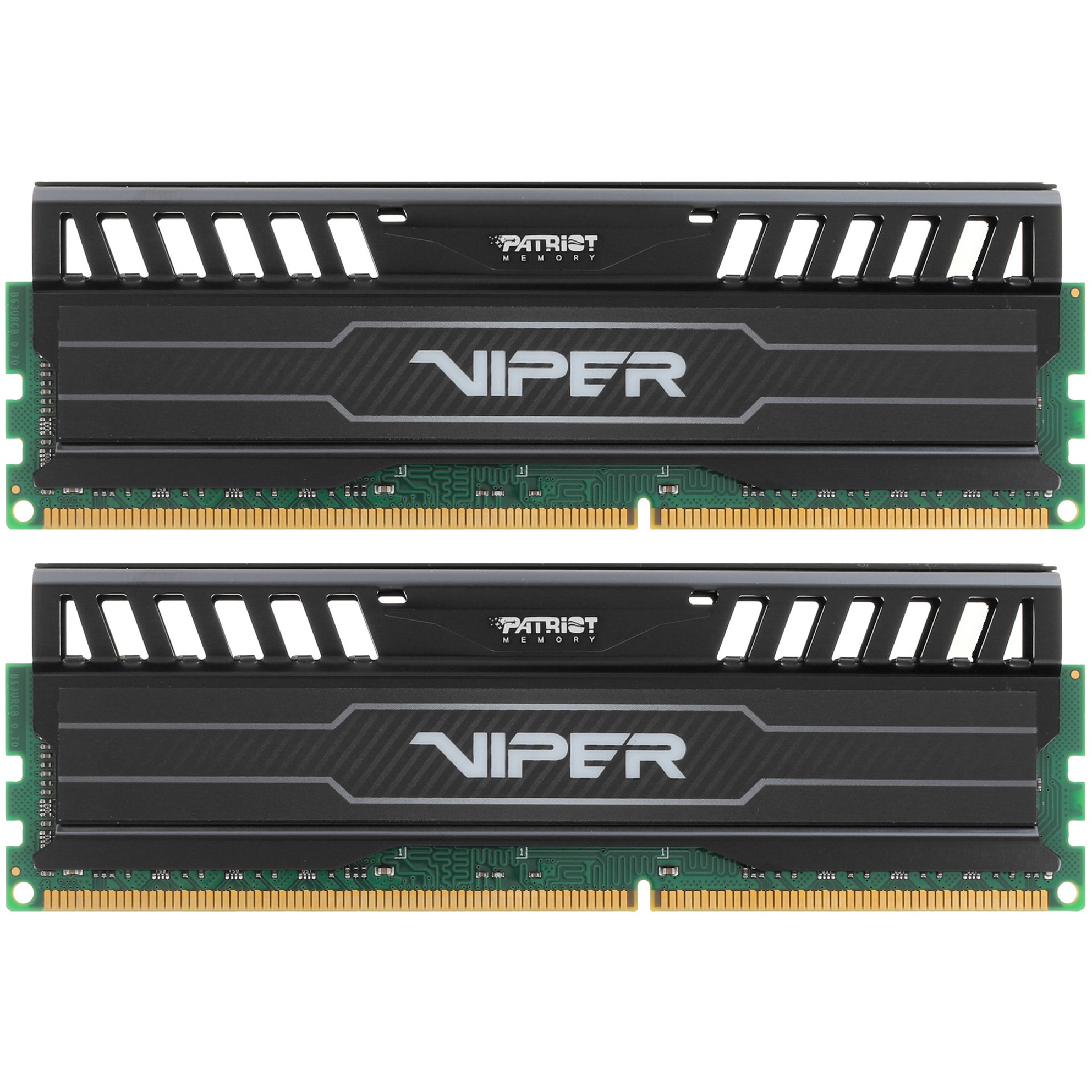 Оперативная память Patriot Viper 3, DDR3, 16GB (2x8 GB), 1866 MHz, CL10, радиатор, черный