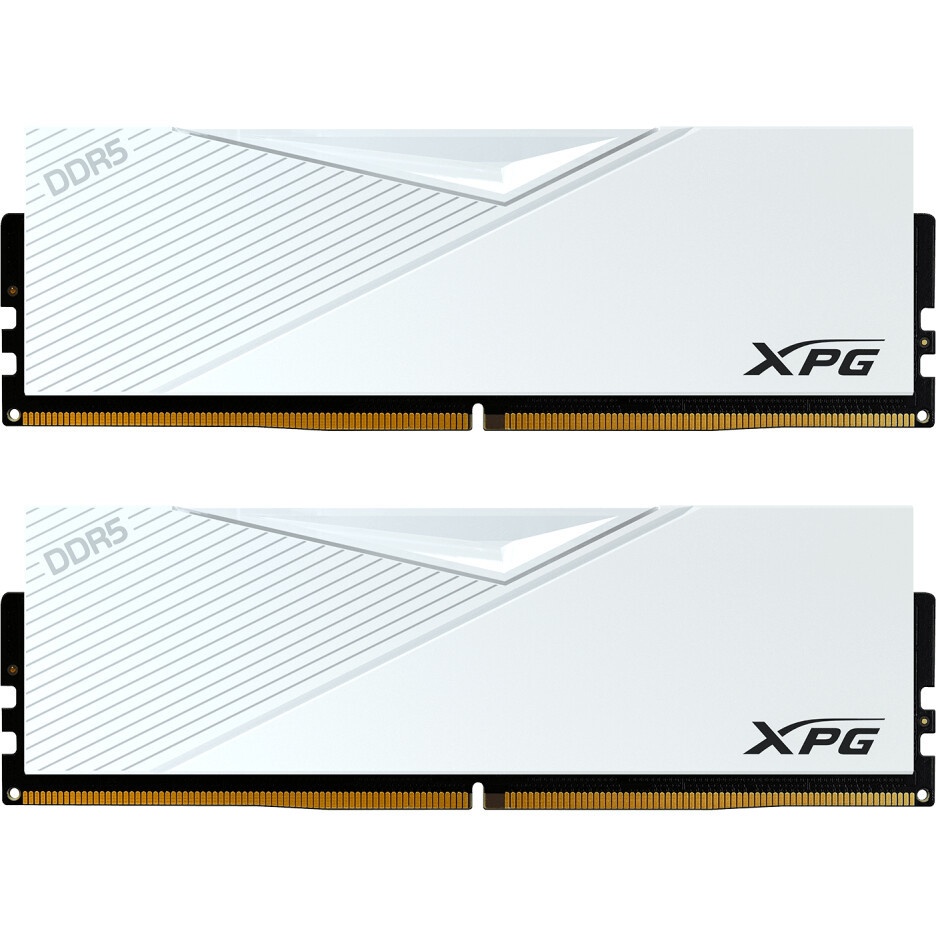 Оперативная память XPG Lancer, DDR5, 32GB (2x16GB), 6400MHz, CL32, с радиаторами, белый