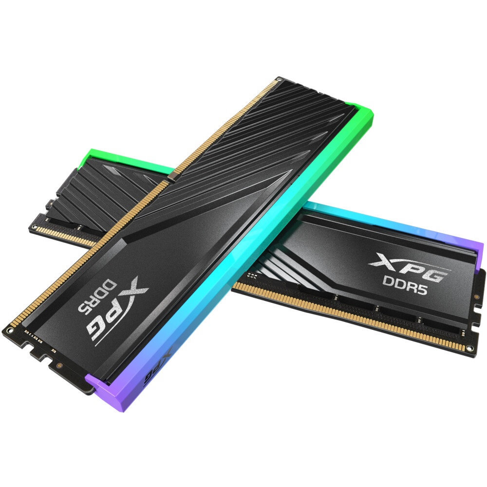 Оперативная память XPG Lancer, DDR5, 32GB (2x16GB), 6400MHz, CL32, с радиаторами, белый