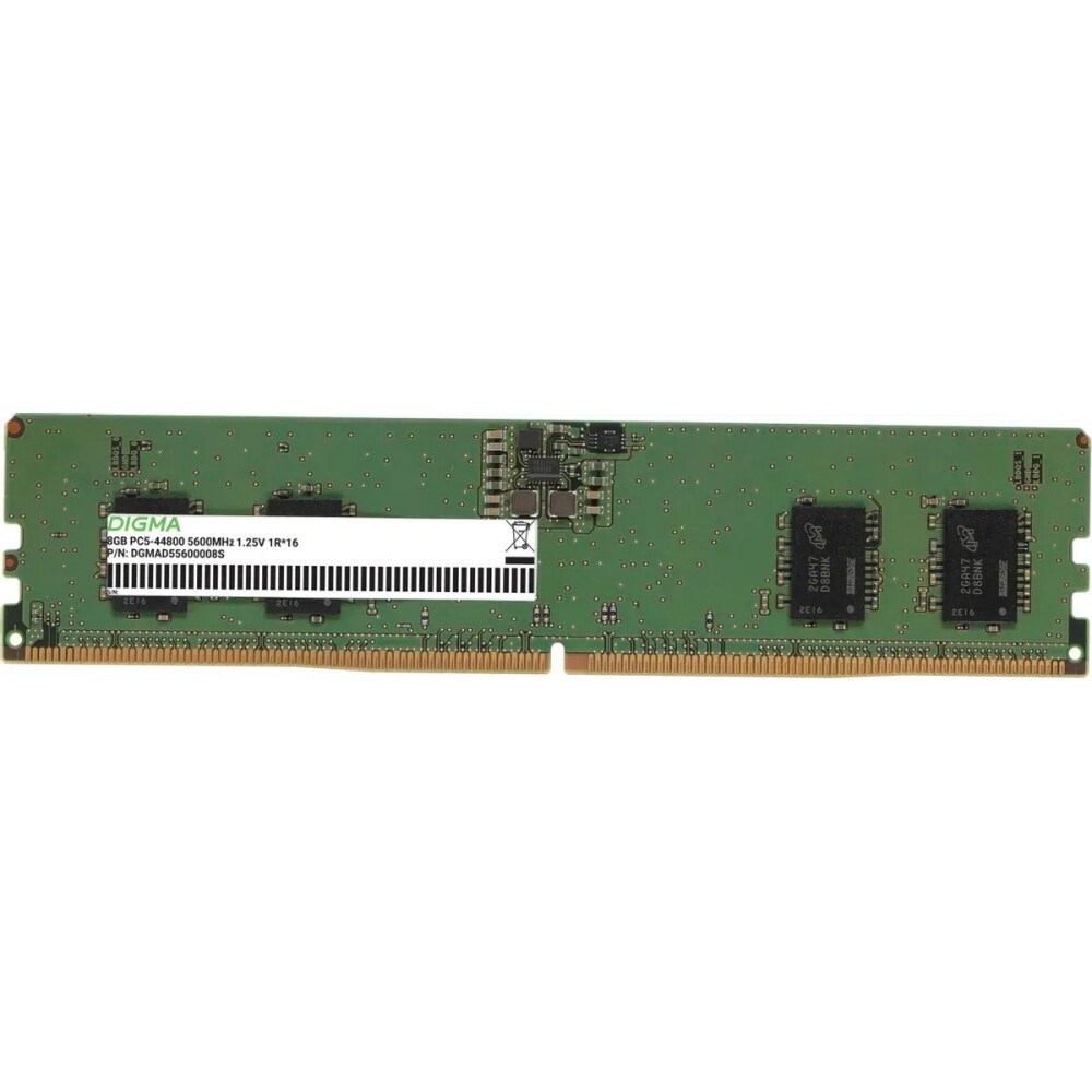 Оперативная память Digma, DDR5, 8GB (1x8GB), 5600MHz, CL46