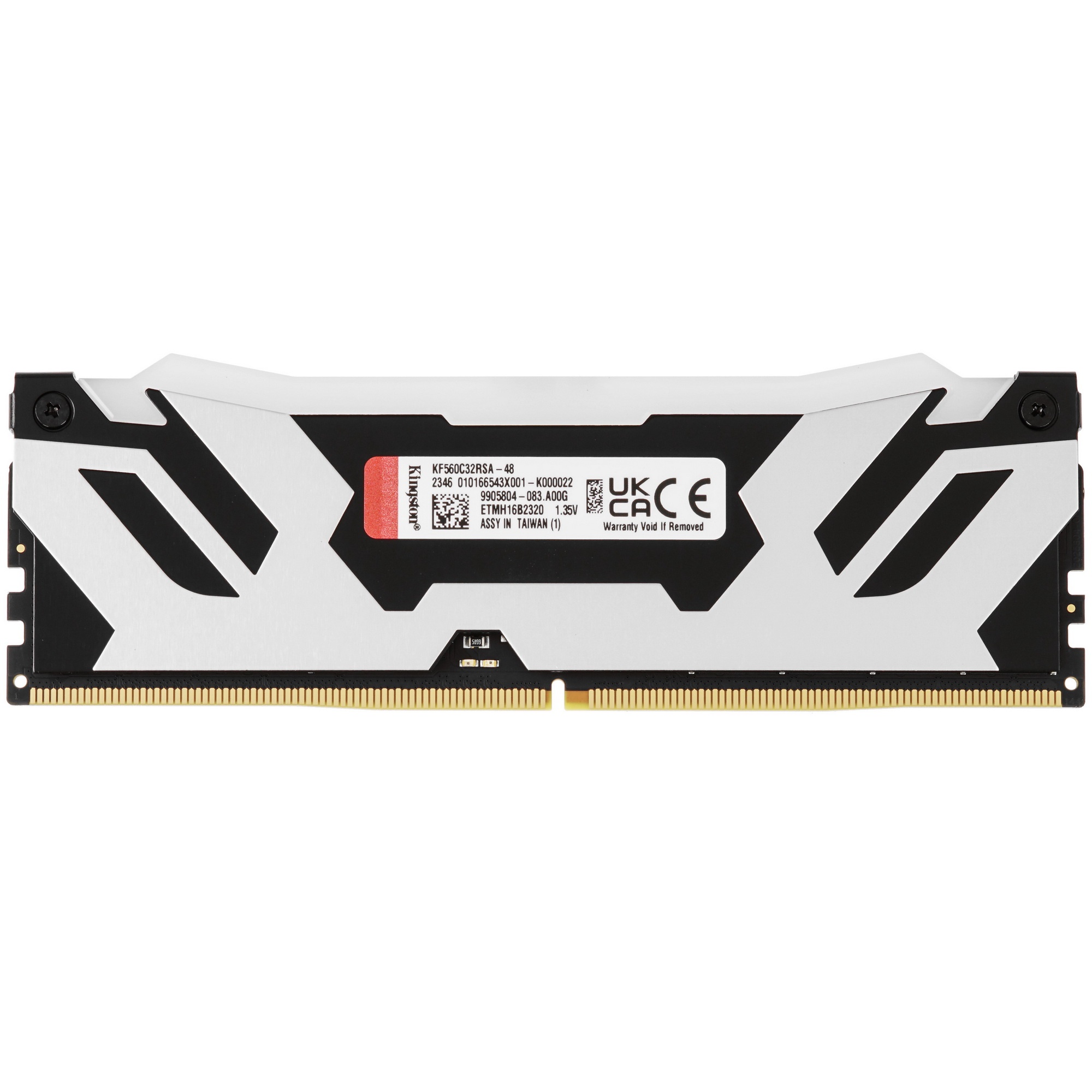 Оперативная память Kingston Fury Renegade, DDR5, 48GB (1x48GB), 6000MHz, CL32, с радиатором, RGB, cе