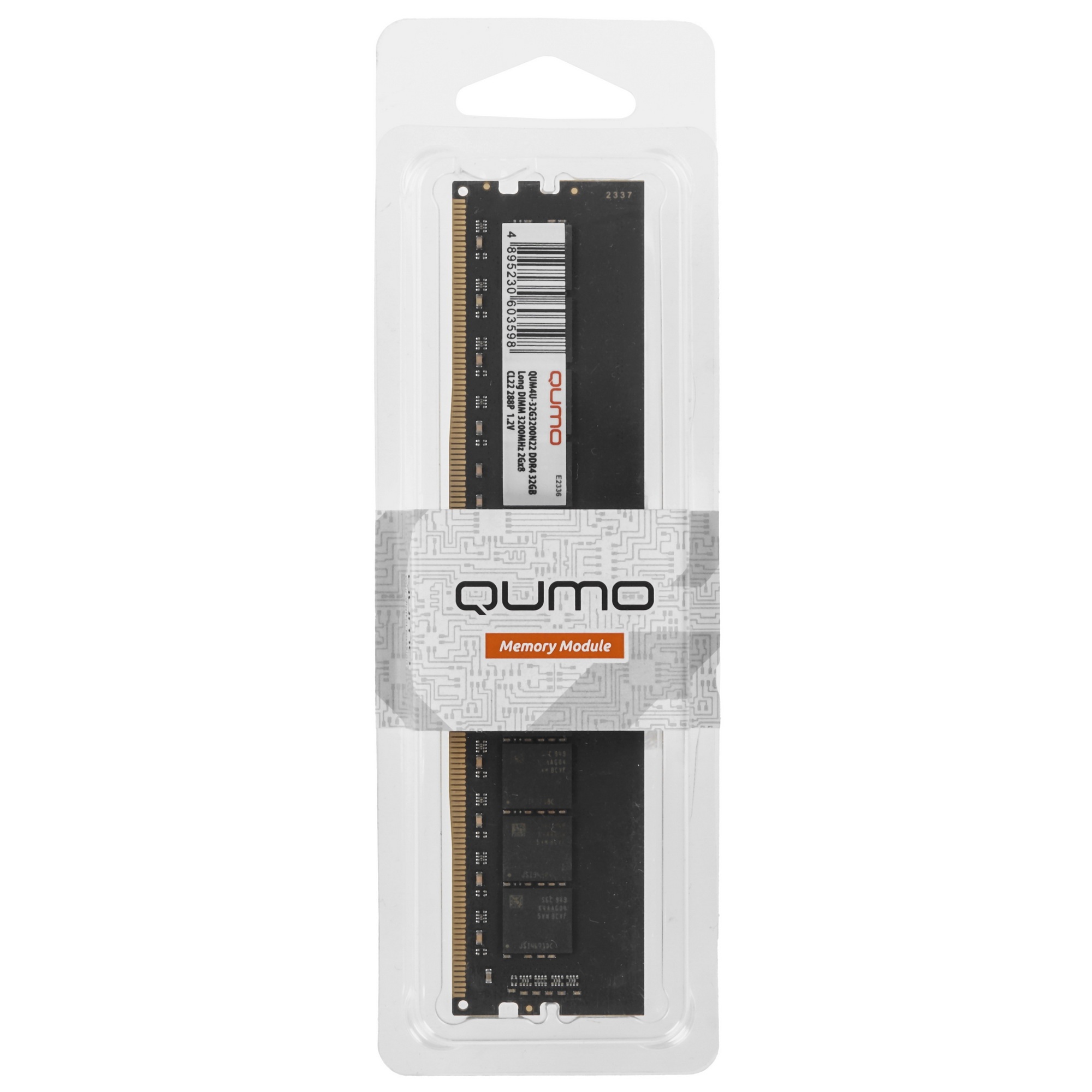 Оперативная память QUMO, DDR4, 32GB (1x32GB), 3200MHz, CL22