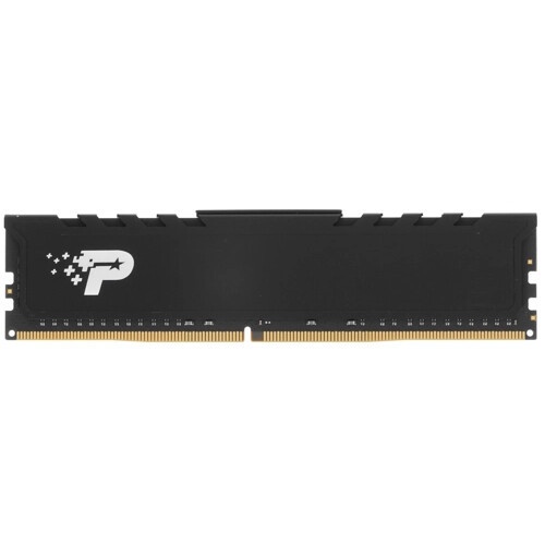 Оперативная память Patriot Signature Premium, DDR4, 32GB (1x32 GB), 3200 MHz, CL22, радиатор, чёрный