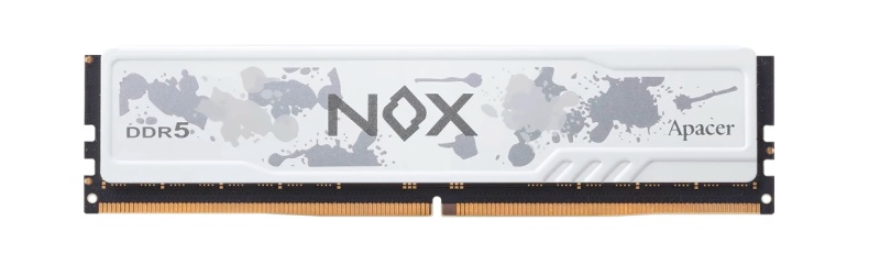 Оперативная память Apacer Nox, DDR5, 16GB (1x16 GB), 5600 MHz, CL40, радиатор, белый