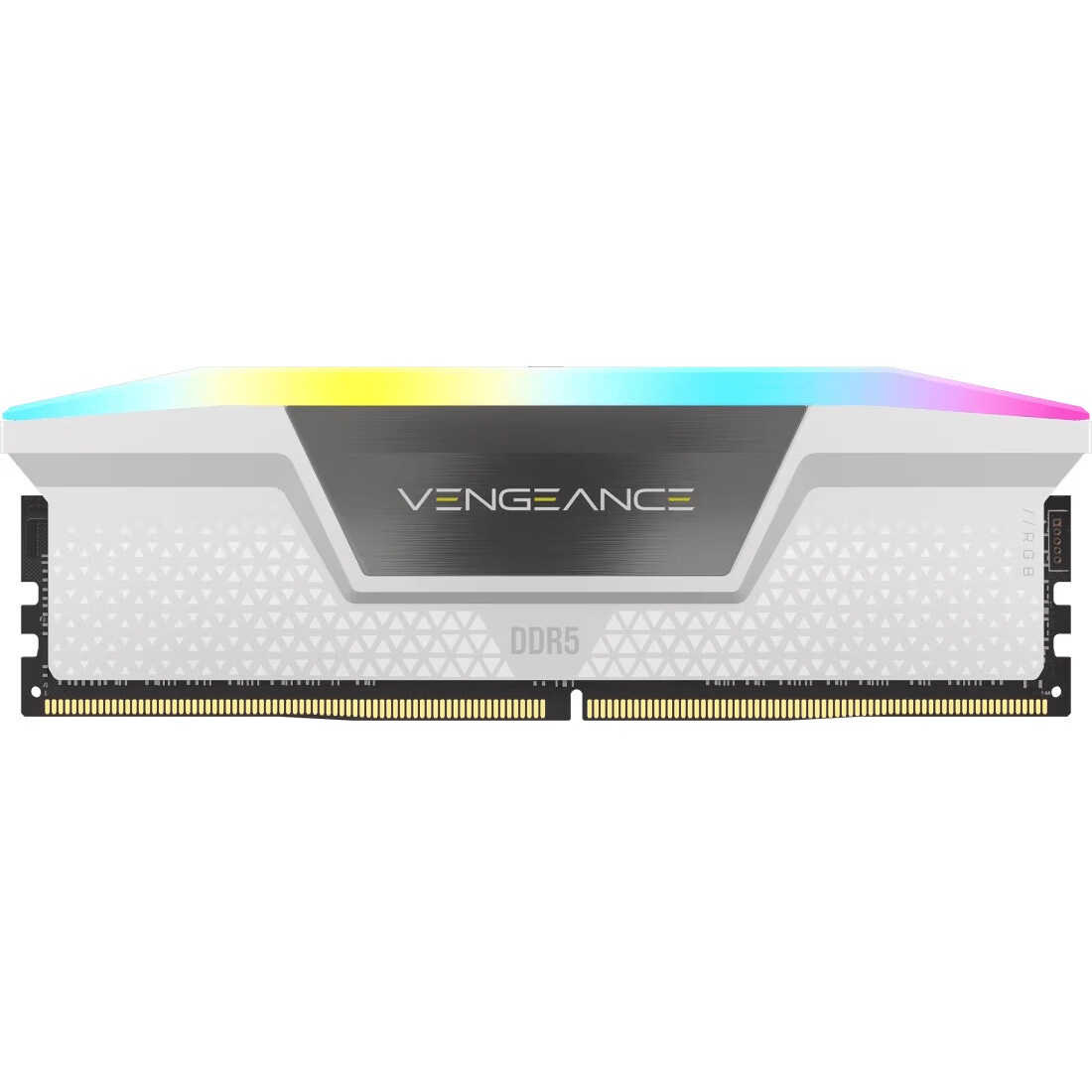 Оперативная память Corsair Vengeance, DDR5, 64GB (2x32GB), 5600 MHz, CL40, с радиатором, RGB, белый