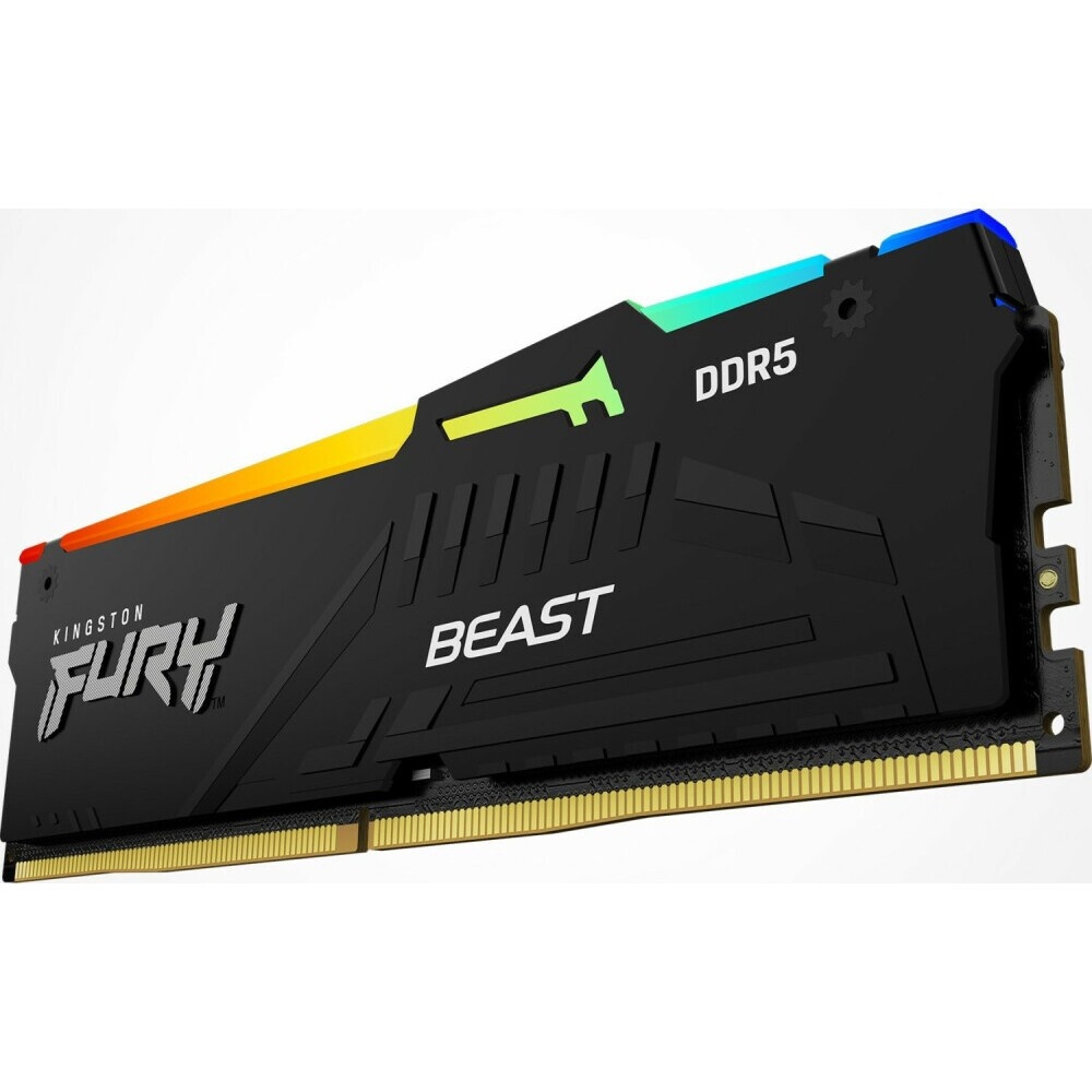 Оперативная память Corsair Vengeance, DDR5, 64GB (2x32GB), 5600 MHz, CL40, с радиатором, RGB, белый