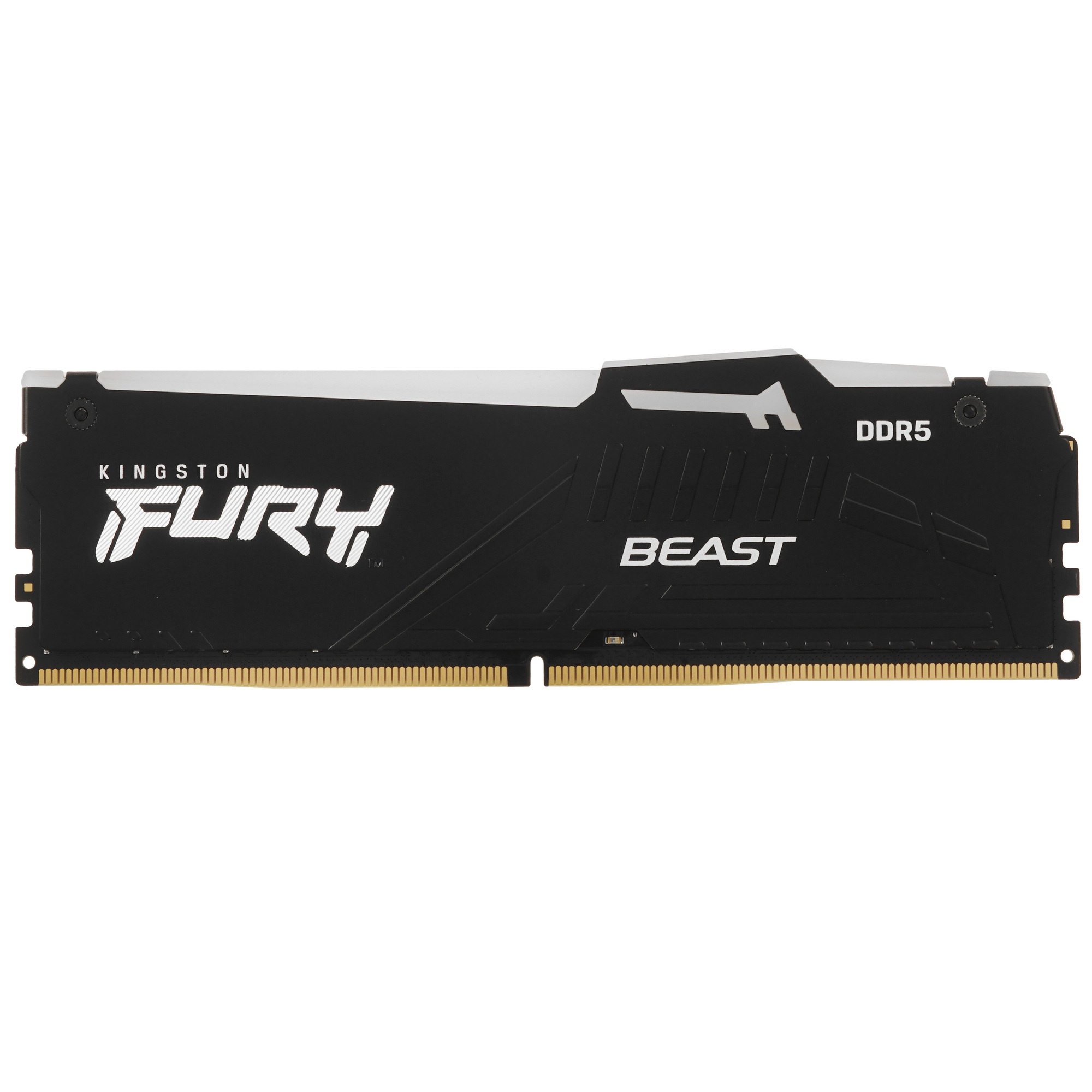 Оперативная память Kingston Fury Beast, DDR5, 32GB (1x32GB), 6000MHz, CL30, с радиатором, RGB, черны